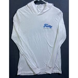 Bella + Canvas Fatty Smoked Meat Sticks Hooded Shirt White Size Medium Promo EUC